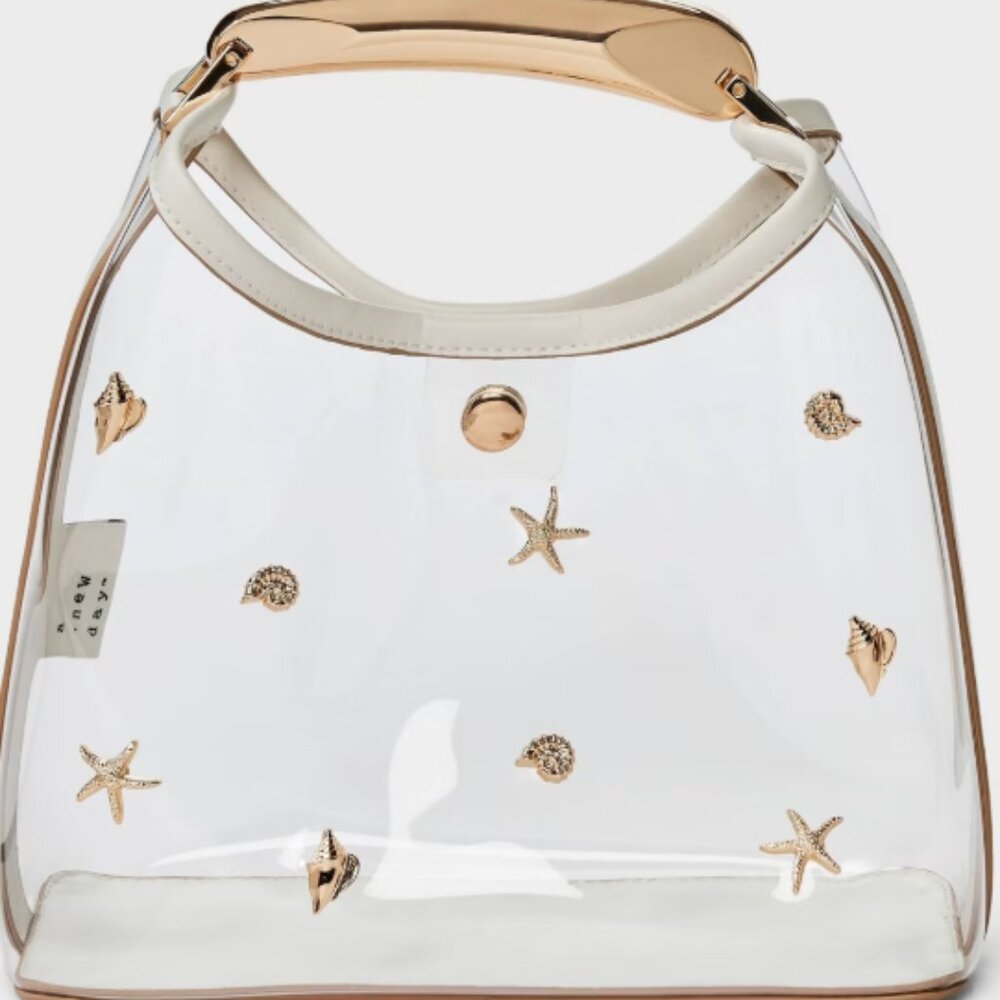 ✨️Mini Slouchy Embellished Handbag - A New Day™ Clear